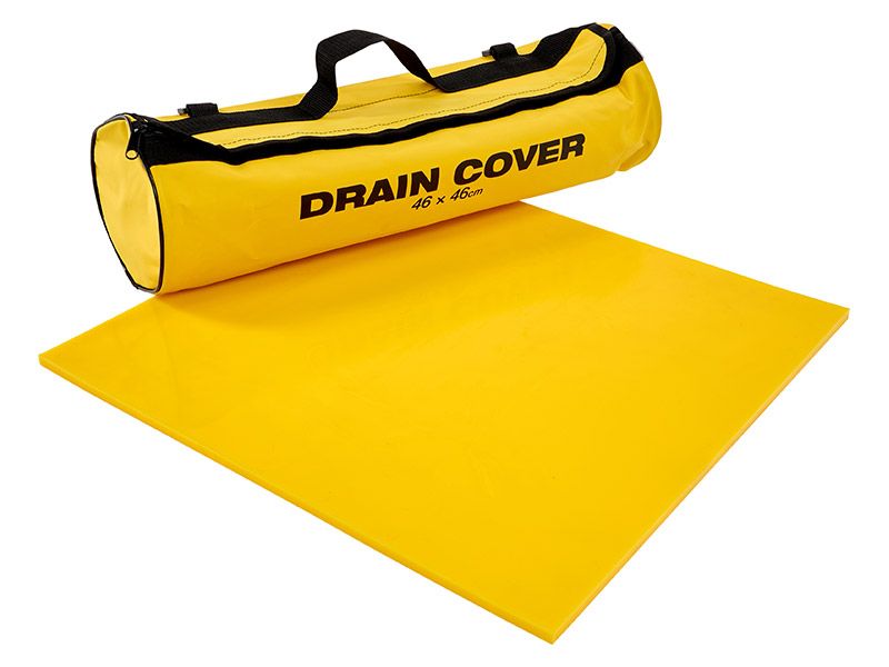 Heavy Weight Drain Cover with Wall Mountable Holdall