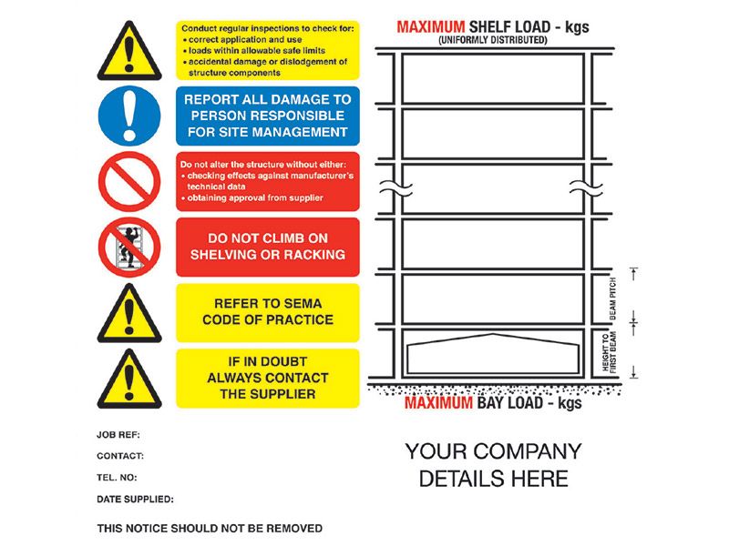 Weight Load Notices