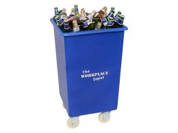 Bottle Bin on Wheels