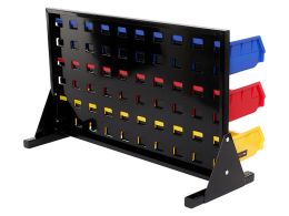 Louvred Panel Bin Rack