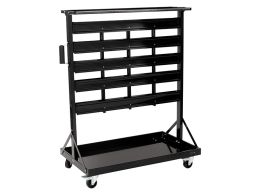 Louvred Panel Bin Trolley