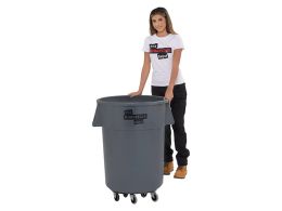 Round Utility Bin with Dolly