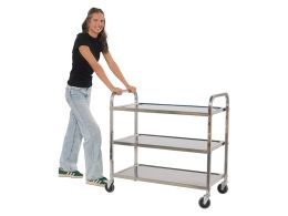 Stainless Steel Service Trolley