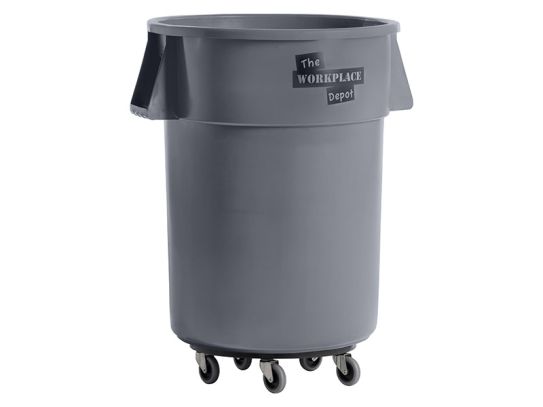 Round Utility Bin with Dolly