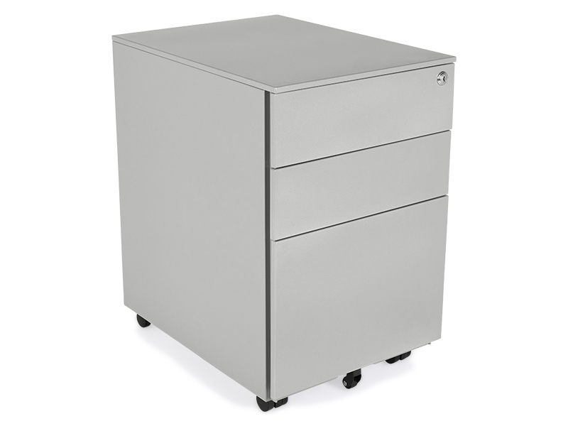 Metal Under Desk Pedestal (Wide, Grey)