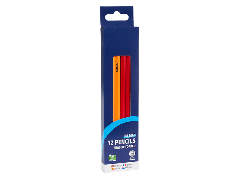 12 HB Pencils with Erasers