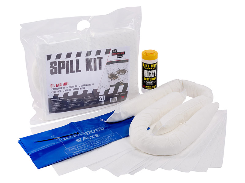 20L Oil & Fuel Spill Kit in Sealed Break Pack