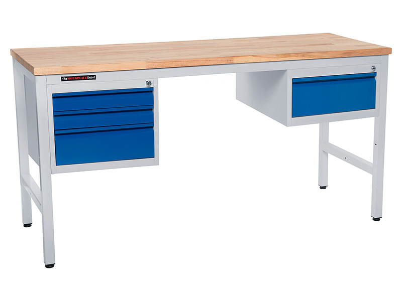 Workshop Metal Bench (1600, 3 Left, 1 Right)