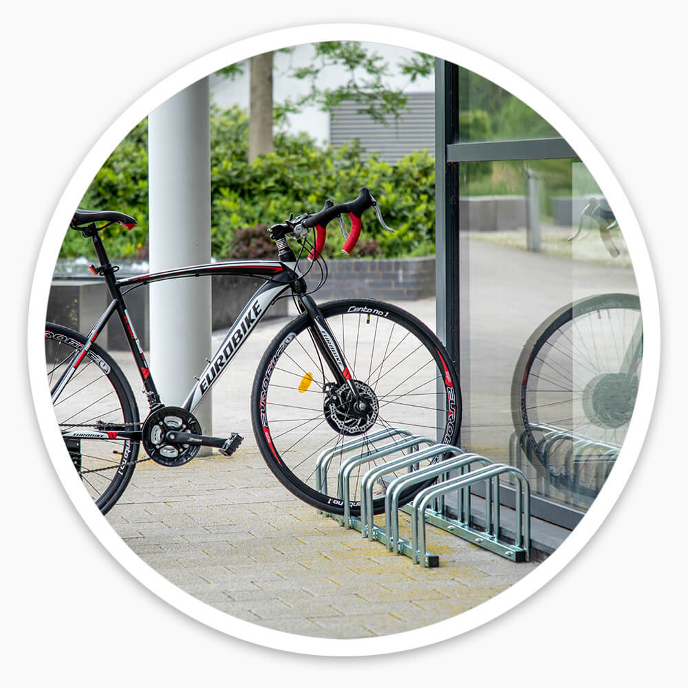 outdoor bicycle rack