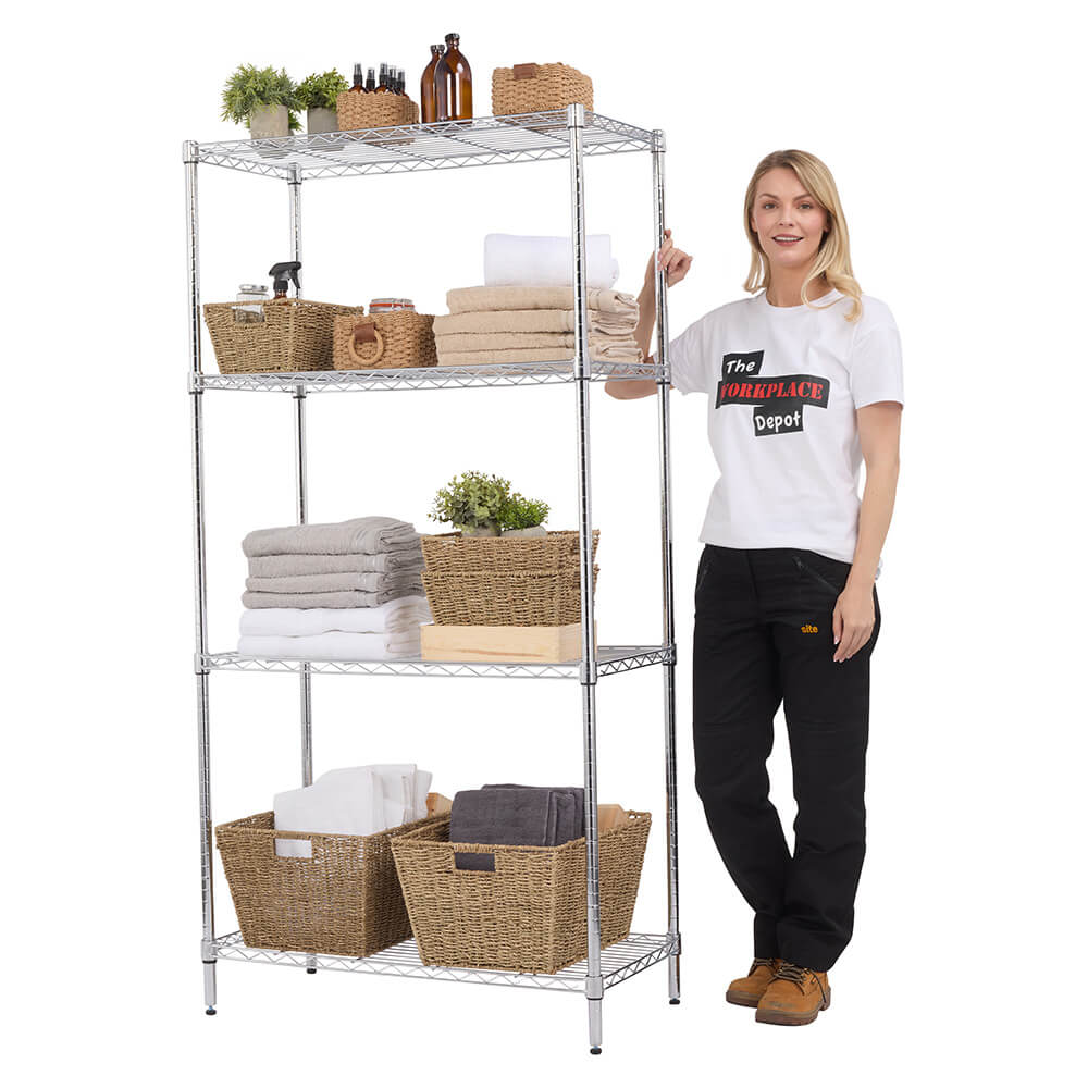 Chrome Shelving Unit | Free Next Day Delivery